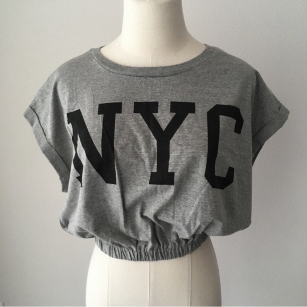 NWOT F21 NYC Graphic Crop